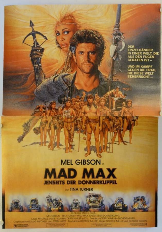 Mad Max - Jenseits der Donnerkuppel originales deutsches A00 Filmplakat